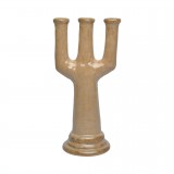 CANDLE HOLDER O COUNTRY CERAMICS BEIGE - CANDLE HOLDERS, CANDLES
